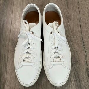 Good Man Brand White Low-Top Leather Sneakers